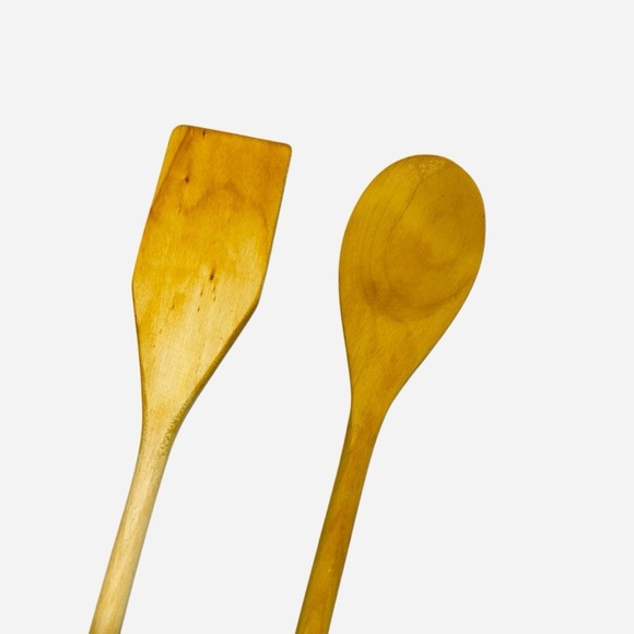 Wooden Cooking Utensil Set, Wooden Spoon, wooden spatula, wooden salad Tosser - Picture 3 of 8